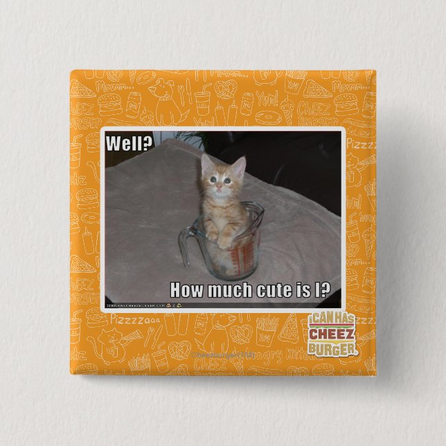 Well? 15 Cm Square Badge (Front)
