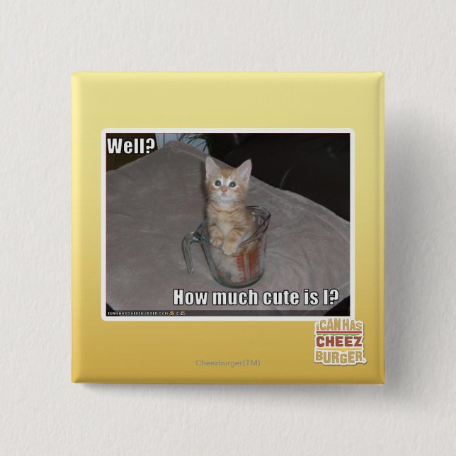 Well? 15 Cm Square Badge (Front)