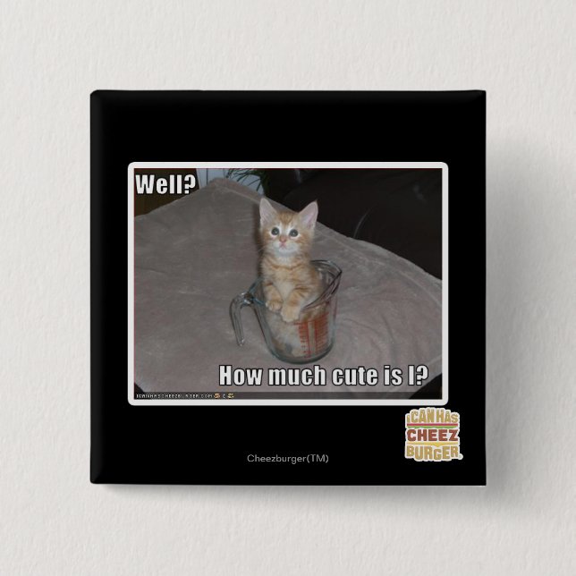 Well? 15 Cm Square Badge (Front)