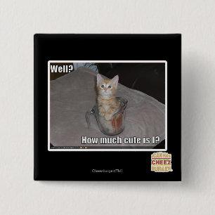 Well? 15 Cm Square Badge
