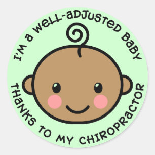 Well-Adjusted Baby Chiropractic Stickers