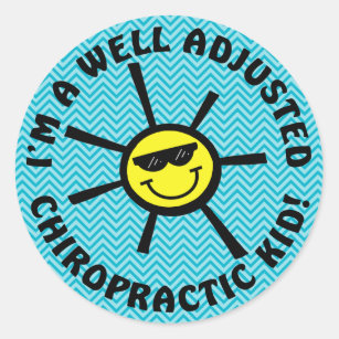 Well Adjusted Chiropractic Kid Stickers