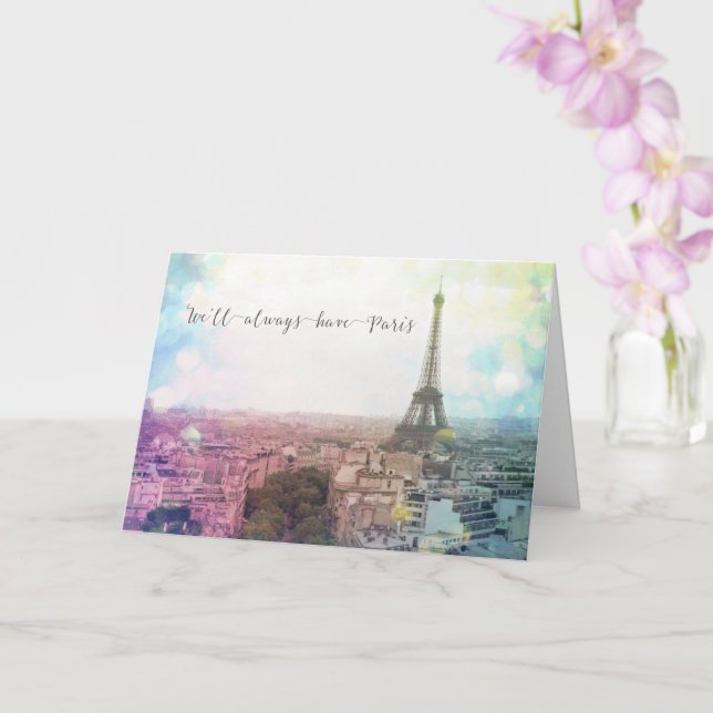 We'll Always Have Paris | Romantic Greeting Card (Orchid)