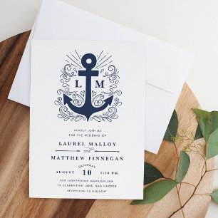 Well Anchored Nautical Wedding Invitation