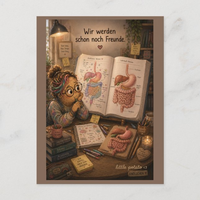 We'll be friends yet postcard (Front)