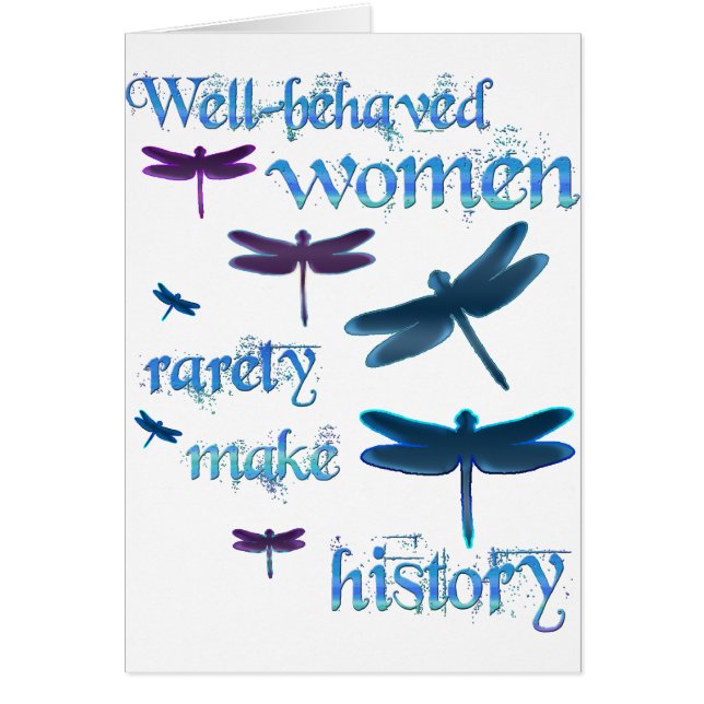 Well-behaved Dragonflies (Front)