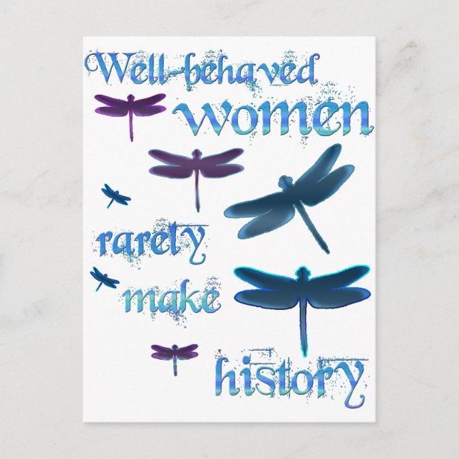 Well-behaved Dragonflies Postcard (Front)