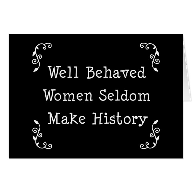 Well Behaved Women (Front Horizontal)