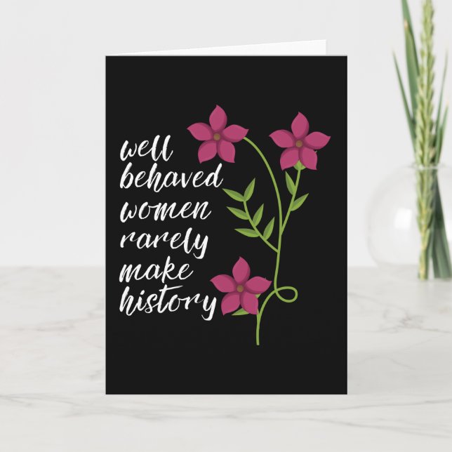 well behaved women card (Front)