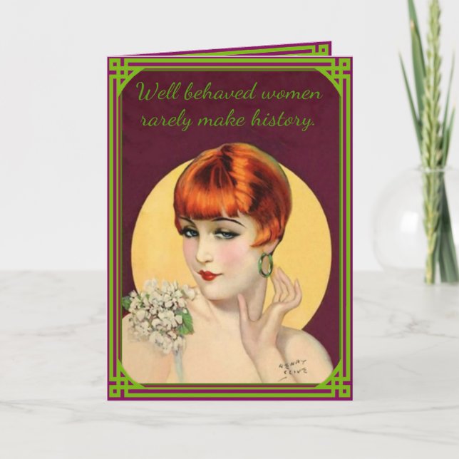 Well Behaved Women Card (Front)