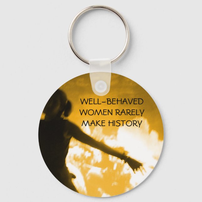 WELL-BEHAVED WOMEN - keychain (Front)