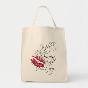 Well behaved women organic tote bag