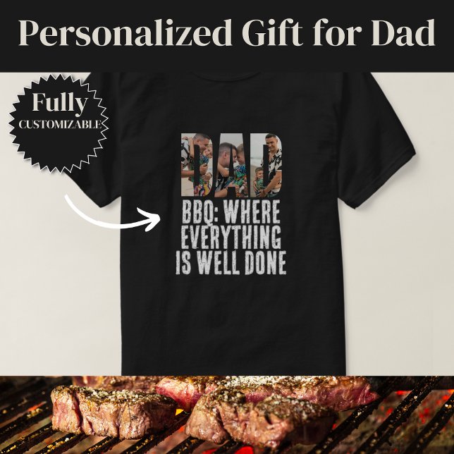 Well Done BBQ Dad Humor T-Shirt (Well Done BBQ Dad Humor)