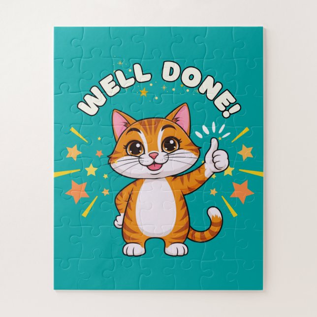 Well Done !  Cat Jigsaw Puzzle (Vertical)