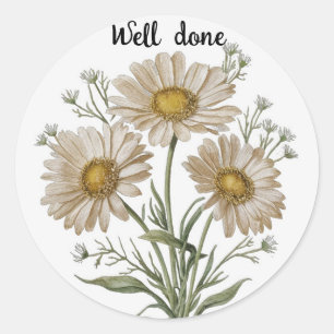 Well Done Classic Round Sticker
