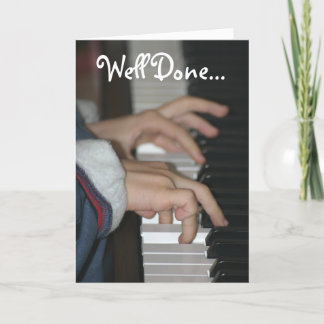 Well Done Piano Examination Card