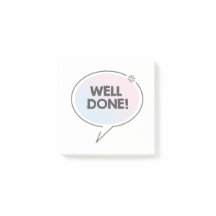 Well done speech bubble