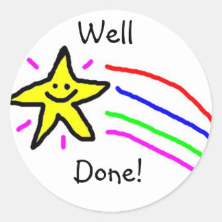 Well Done Star Stickers
