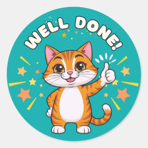 Well Done Sticker,  Motivational Sticker
