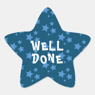 Well Done Teacher Encouragement Star Sticker