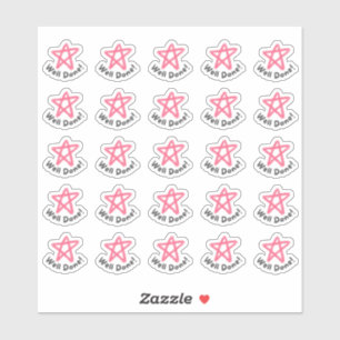 Well Done! Teachers Parents Stickers