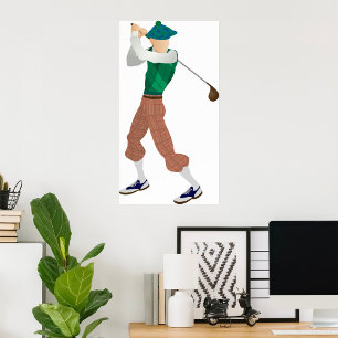 Well Dressed Golfer Poster