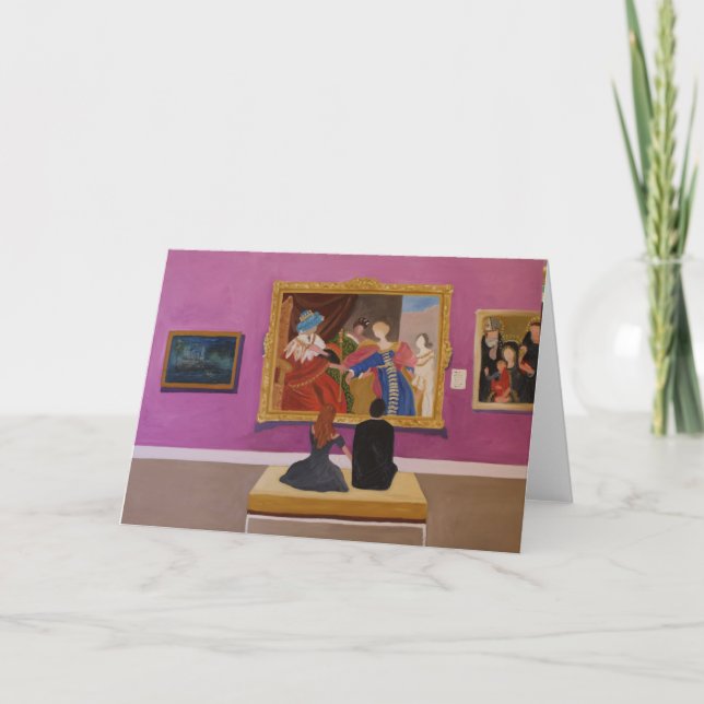 Well Dressed Museum Visitors Card (Front)