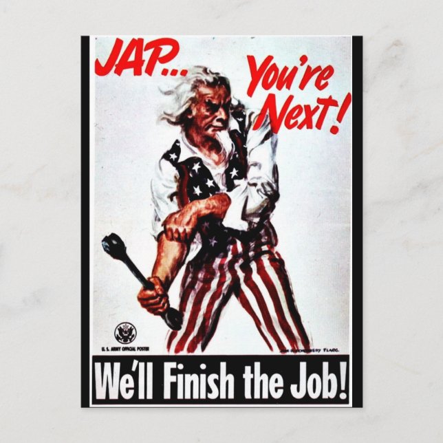 We'll Finish The Job! Postcard (Front)