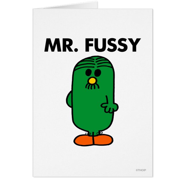 Well-Groomed Mr. Fussy (Front)