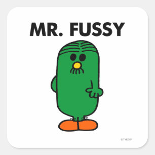 Well-Groomed Mr. Fussy Square Sticker