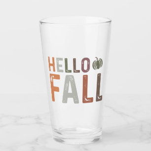 Well Hello Fall Glass