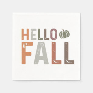 Well Hello Fall Napkin