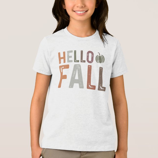 Well Hello Fall Tri-Blend Shirt (Front)