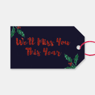 We'll Miss You Social Distancing Christmas Gift Tags
