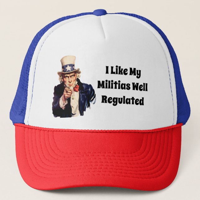 Well Regulated Militia Trucker Hat (Front)