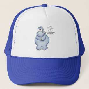 Well-Rounded Hippo-Blue Hippopotamus Trucker Hat