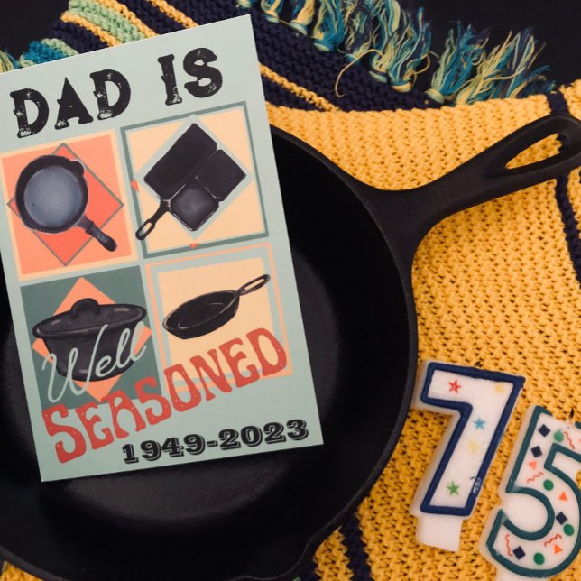 Well Seasoned Not Old Birthday Card (Creator Uploaded)