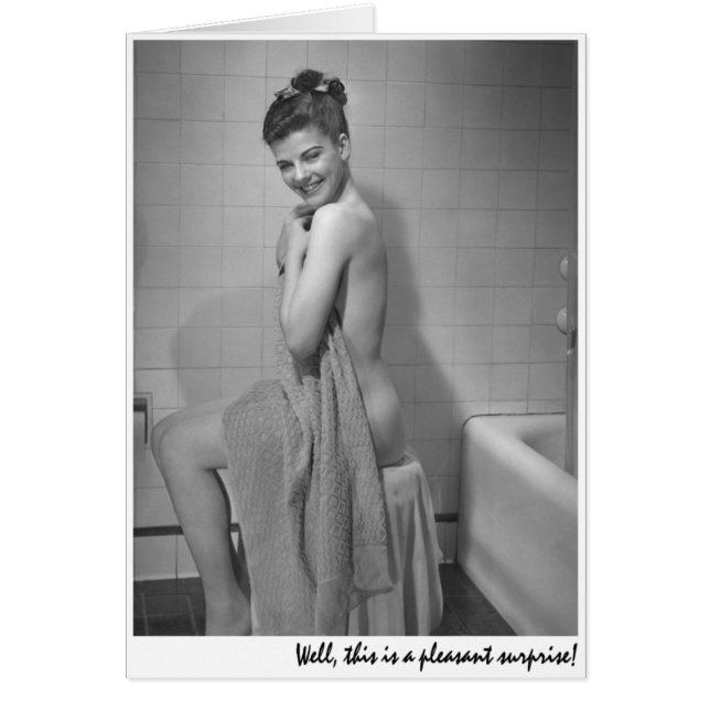 "Well, this is a pleasant surprise!" (Front)