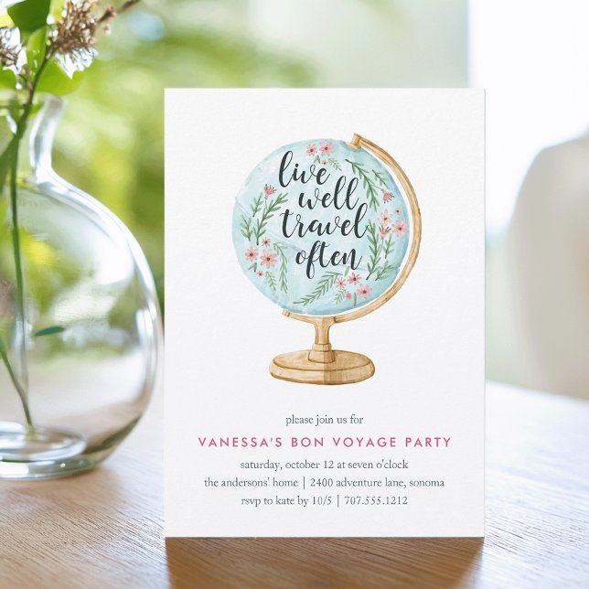Well Travelled | Going Away Party Invitation (Creator Uploaded)