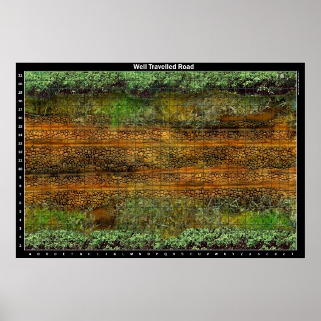 Well Travelled Road - Battle Map Poster (Front)