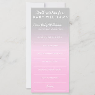 Well Wishes for Baby - Baby Shower Game