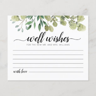 Well Wishes for the Bride and Groom Card