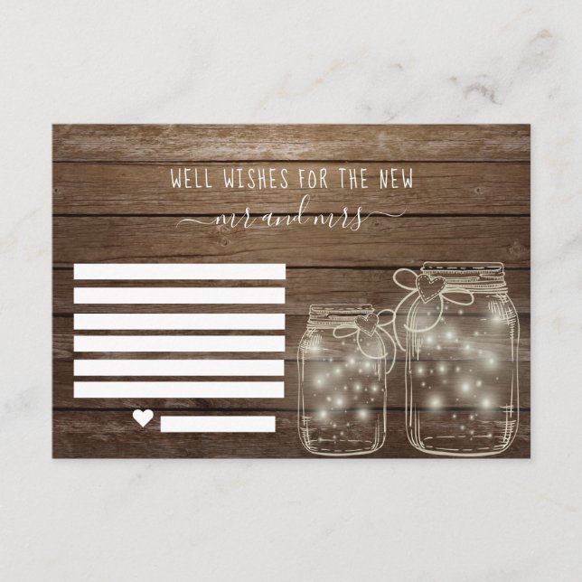 Well Wishes for the Bride & Groom | Advice Jar (Front)