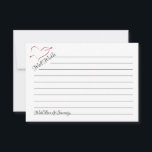 Well Wishes Wedding Pierced Hearts "Jar Cards" Advice Card<br><div class="desc">Loving advice from all of your loved ones on your wedding day!</div>