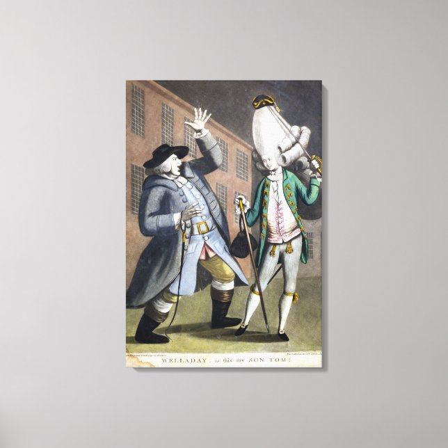 Welladay!. Is this my Son Tom, from an original dr Canvas Print (Front)
