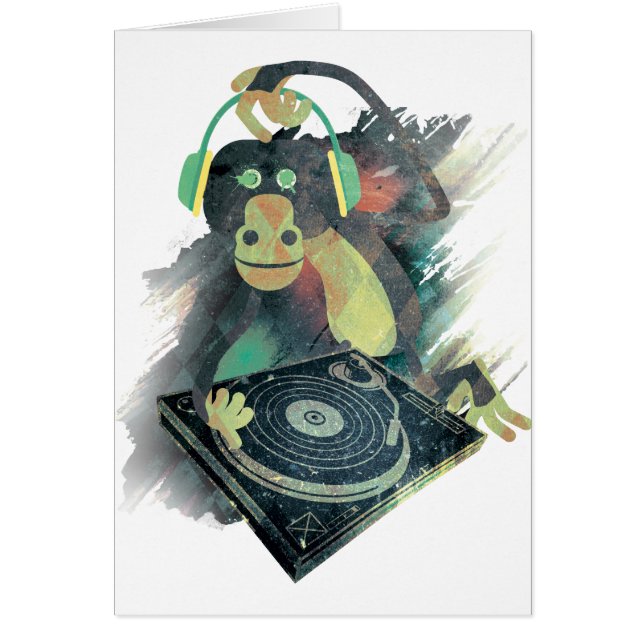 Wellcoda Animal Monkey Music DJ Disco Pop (Front)