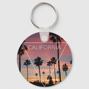 Wellcoda California Palm Beach Sun Spring Key Ring