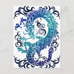 Wellcoda Fantasy Dragon Throne Myth Game Postcard