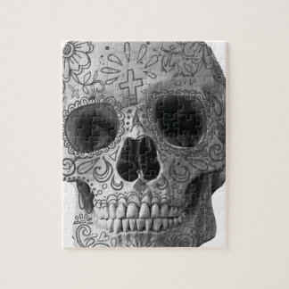 Wellcoda Human Candy Skull Death Head Jigsaw Puzzle