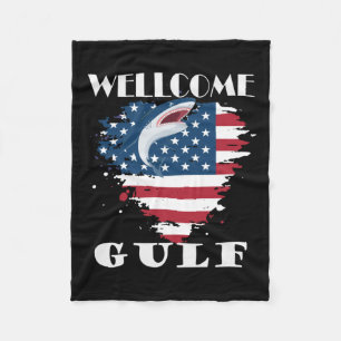 Wellcome Gulf Of United States Of America Fleece Blanket